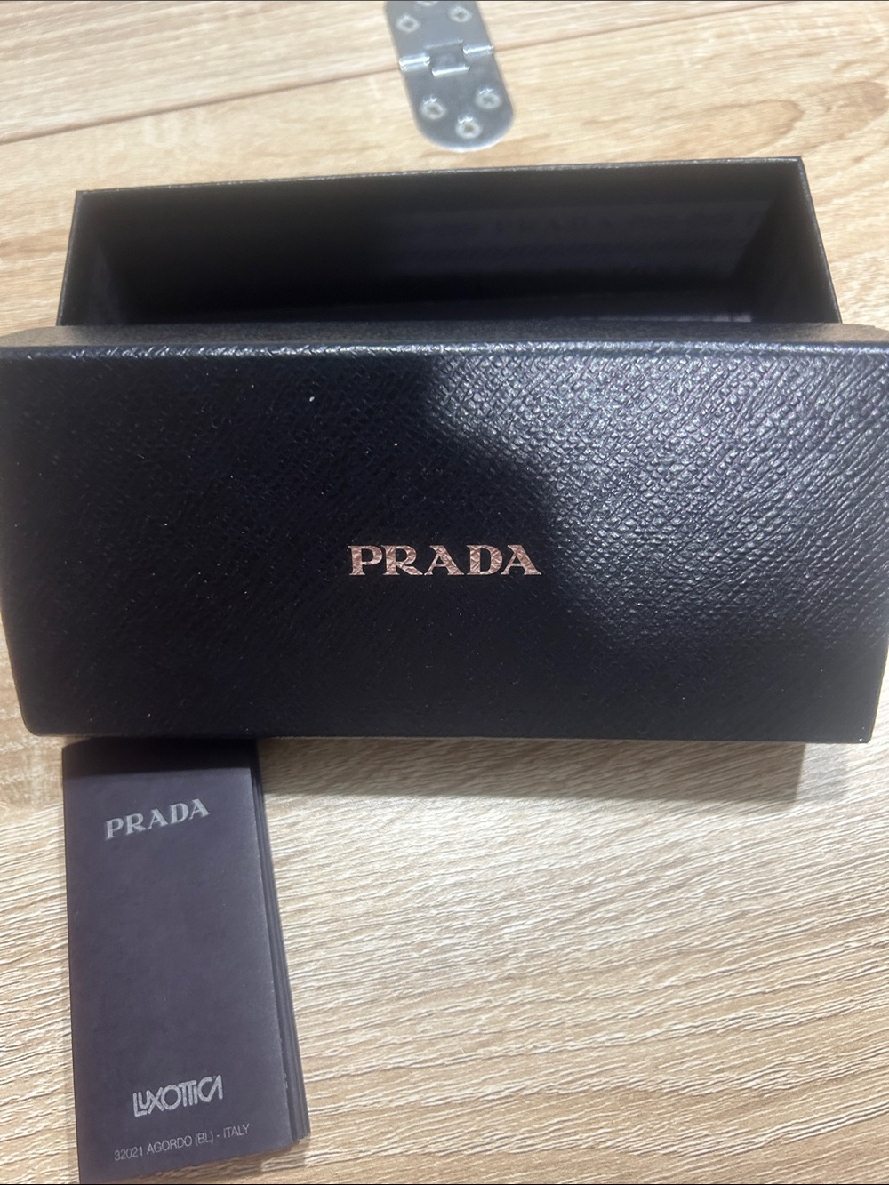 Prada Black  Glass  Accessory Box. New